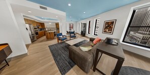 Suite, 1 lit jumeau (The Schofield) | Draps italiens de Frette, literie de qualité, couette en duvet