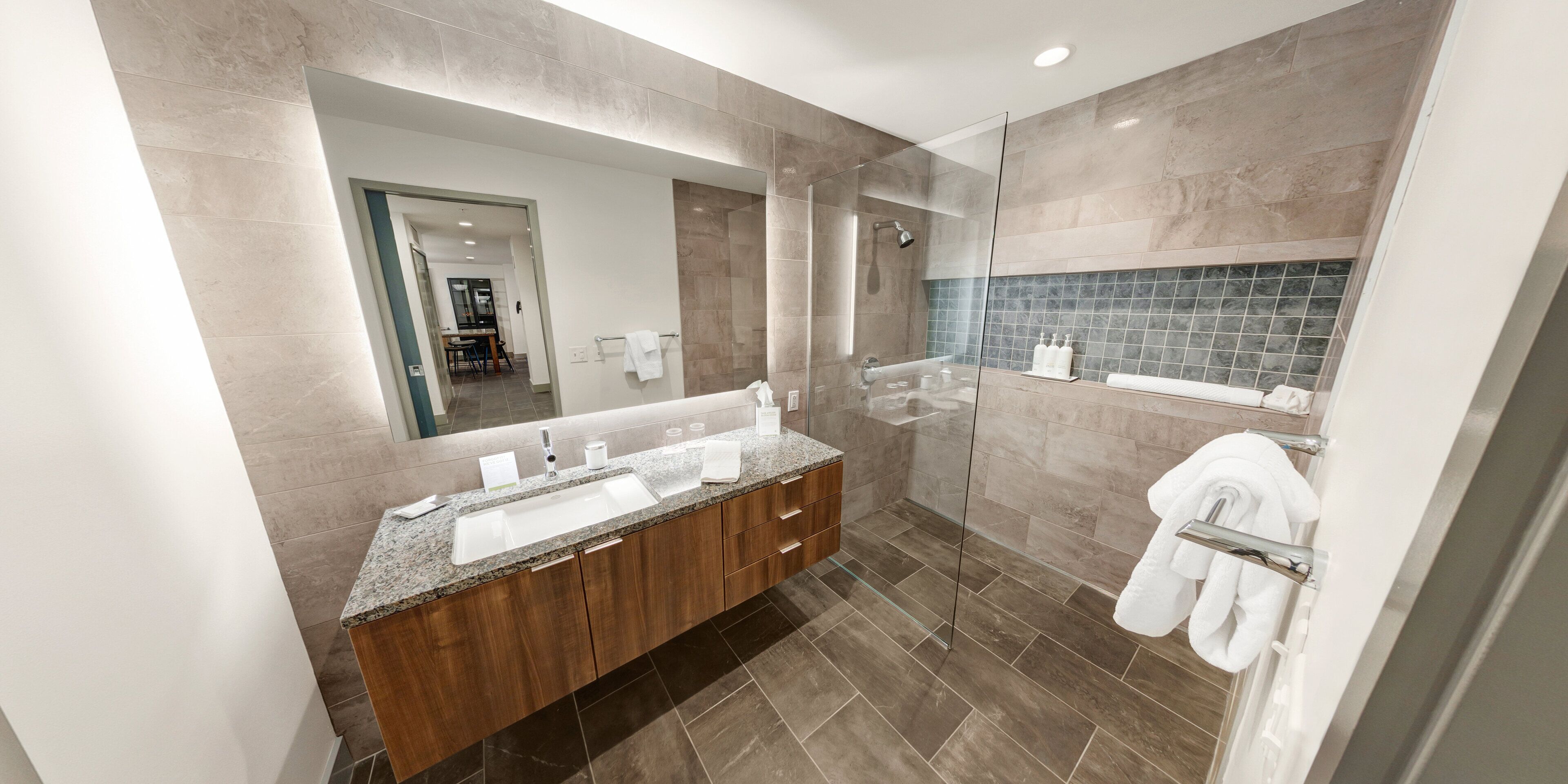 suite (the hero) | bathroom | eco-friendly toiletries, hair dryer, bathrobes, towels