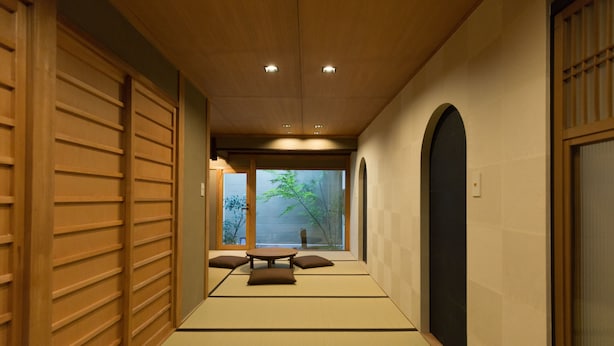 트래디셔널 하우스, 침실 1개, 주방, 정원 전망 (Machiya Townhouse) | 거실 공간