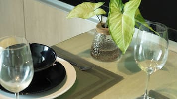 Deluxe Room | Private kitchen | Fridge, coffee/tea maker, electric kettle