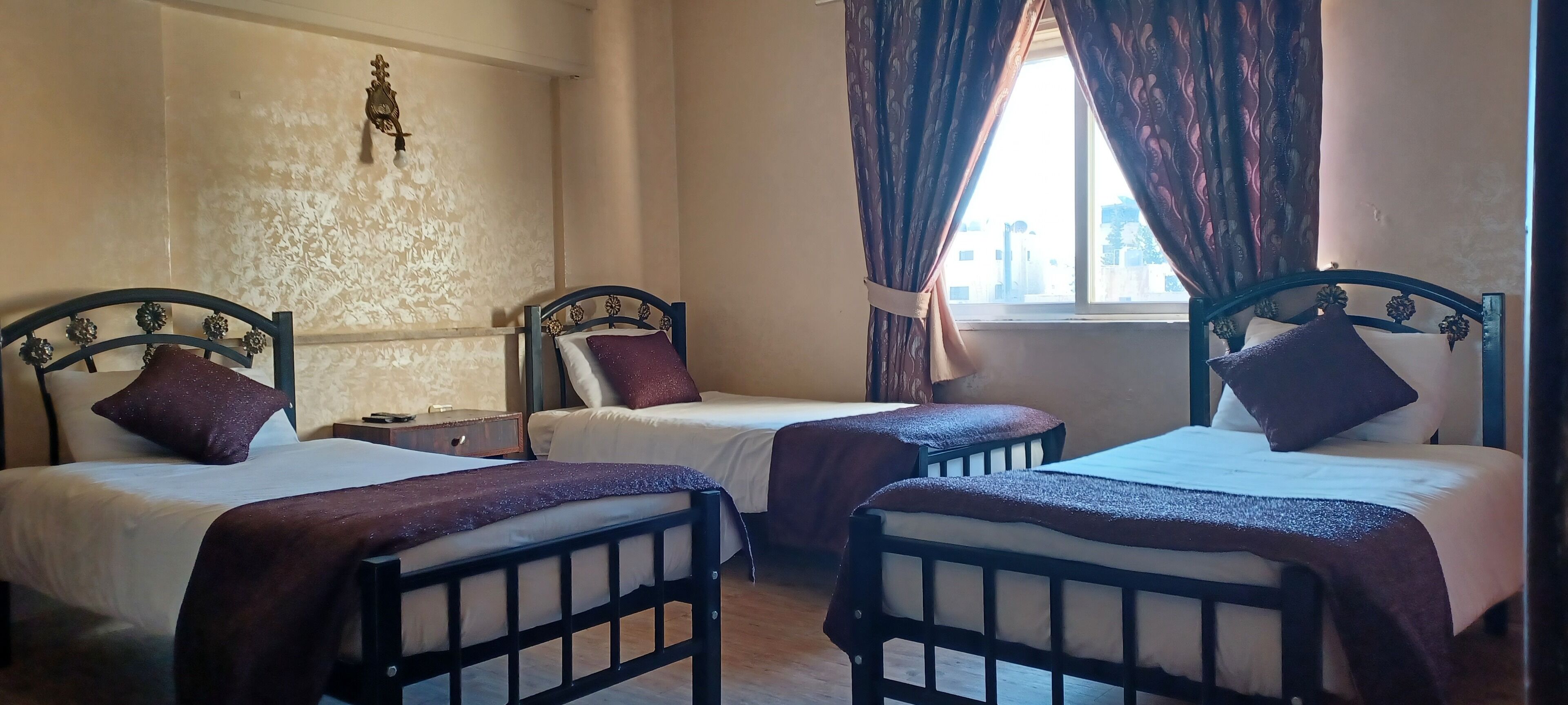 family room | desk, blackout curtains, soundproofing, bed sheets