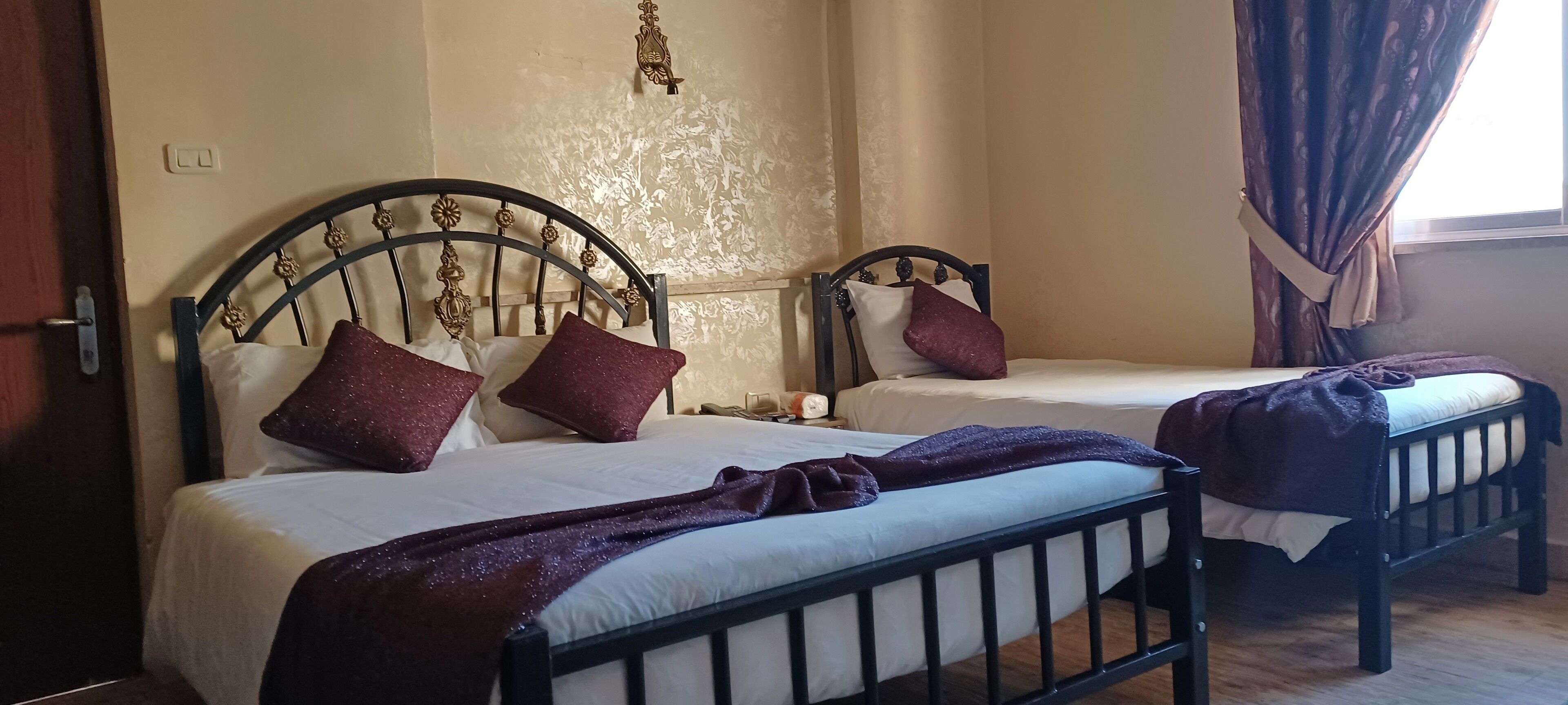 desk, blackout curtains, soundproofing, bed sheets