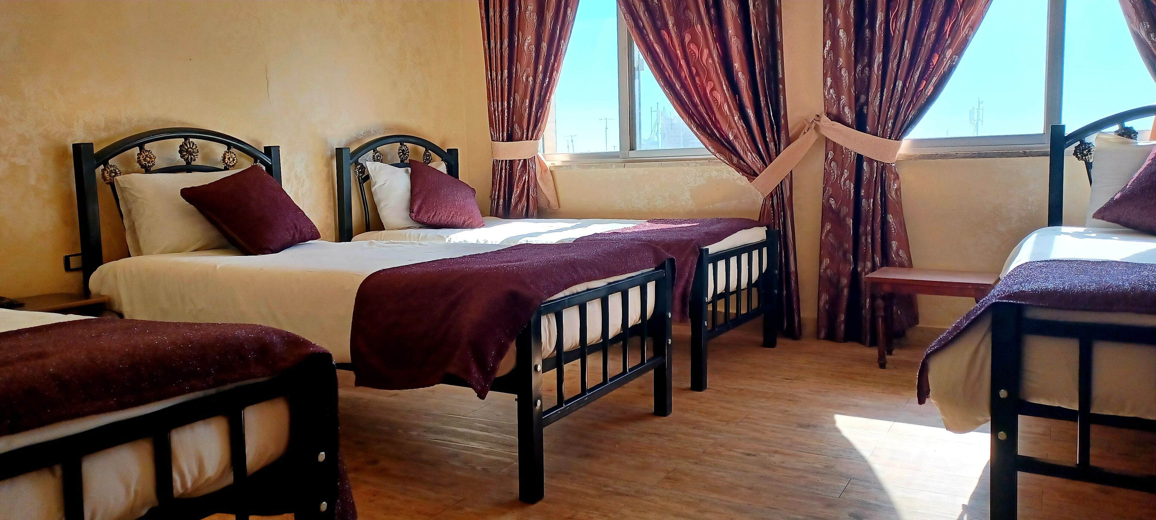 standard quadruple room | desk, blackout curtains, soundproofing, bed sheets