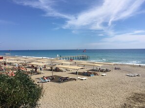 Uitzicht op strand/zee