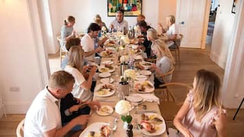 Breakfast and dinner served, Scandinavian cuisine