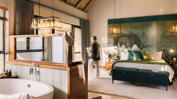 4 bedrooms, down comforters, minibar, individually decorated