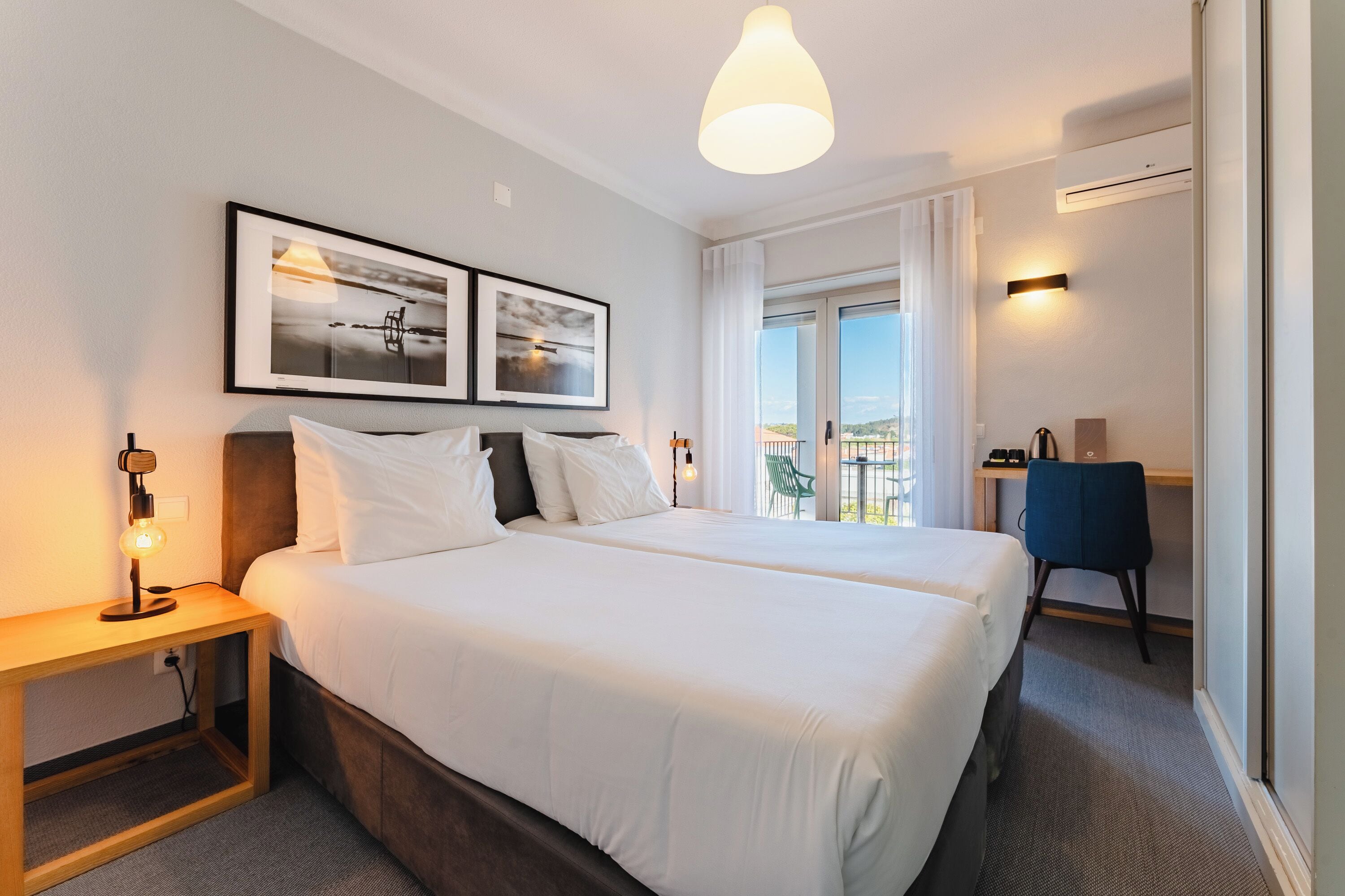 Superior-værelse med 2 enkeltsenge - 2 enkeltsenge - balkon | Individuelt design, individuel indretning, skrivebord