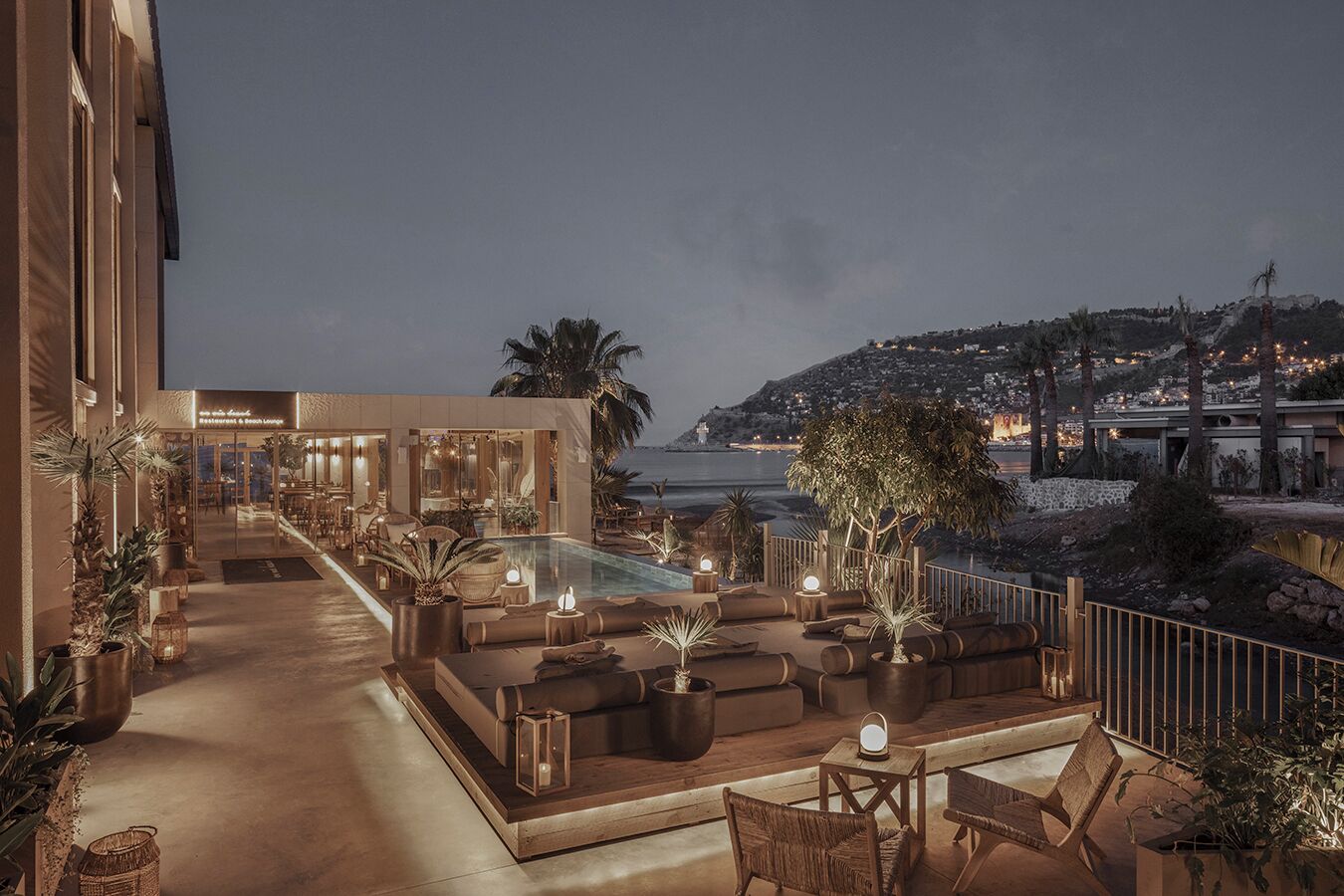 Front of property - evening/night