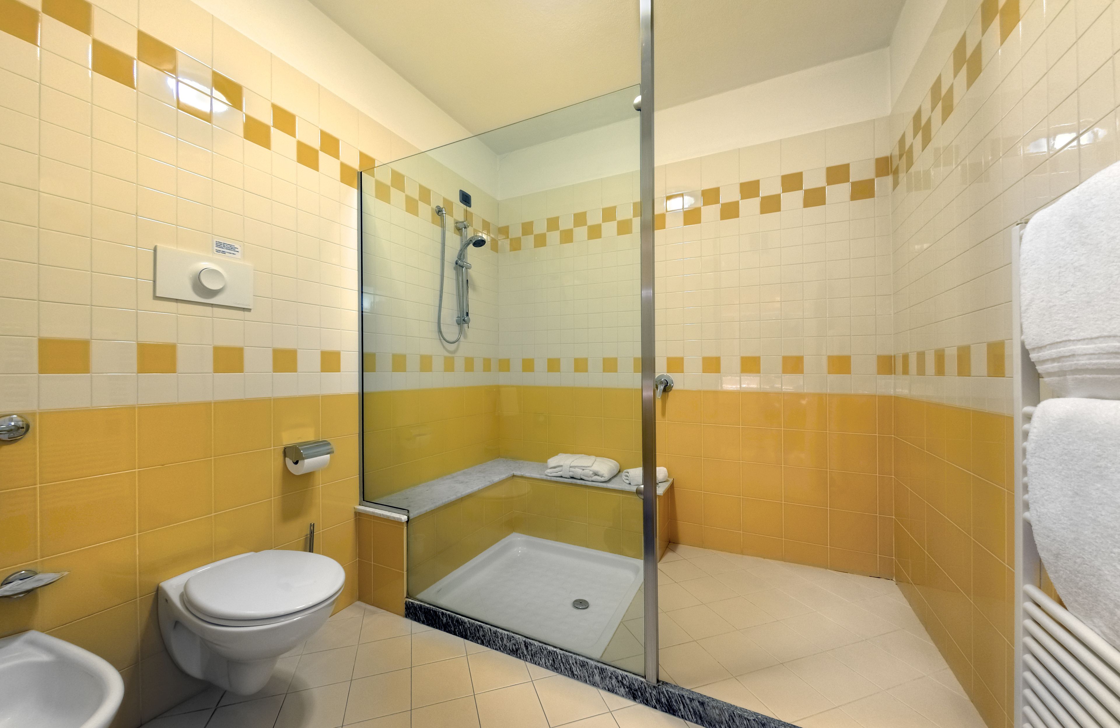 free toiletries, hair dryer, slippers, bidet