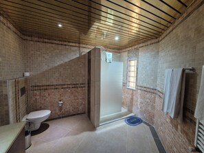 Suite | Bathroom | Shower, hair dryer, towels, soap - Dinara Hotel (Kemer)