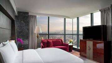 Luxury Room, 1 Katil Raja (King) | Peralatan tempat tidur premium, bar mini, peti besi dalam bilik