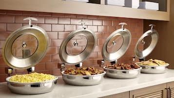 Free daily buffet breakfast