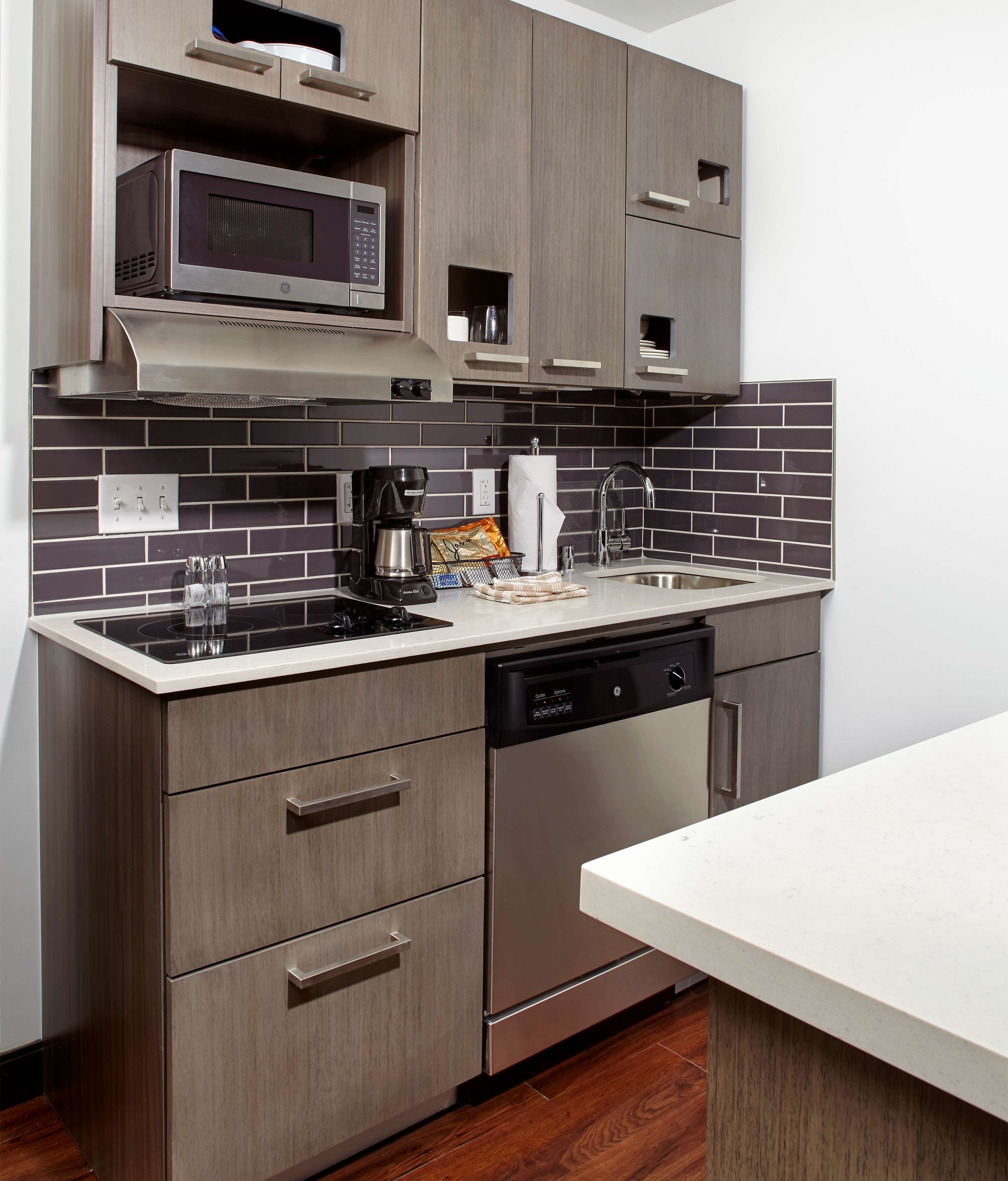 premium bedding, desk, blackout curtains, iron/ironing board