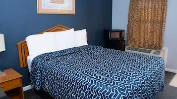 Premium bedding, desk, free WiFi, bed sheets