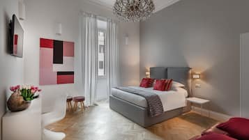 Premium bedding, minibar, in-room safe, desk