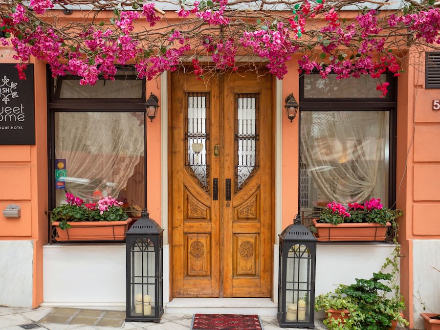 Voorkant van accommodatie