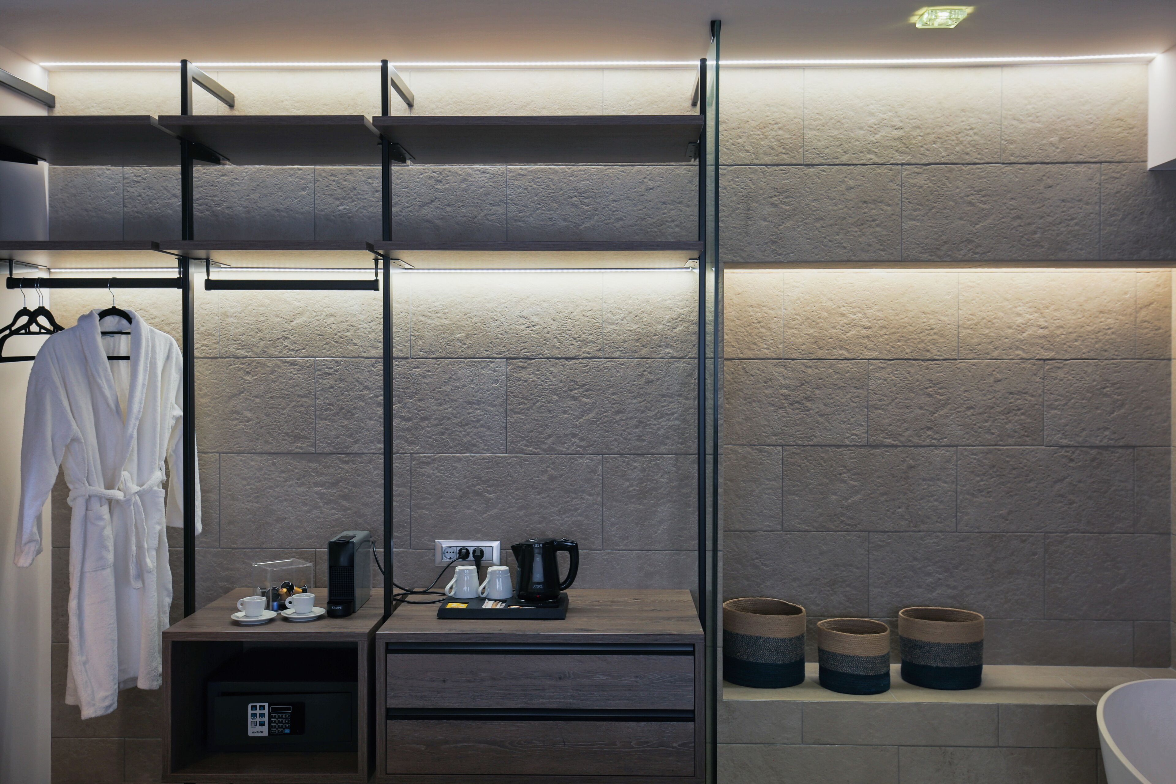 Egyptian cotton sheets, premium bedding, minibar, in-room safe