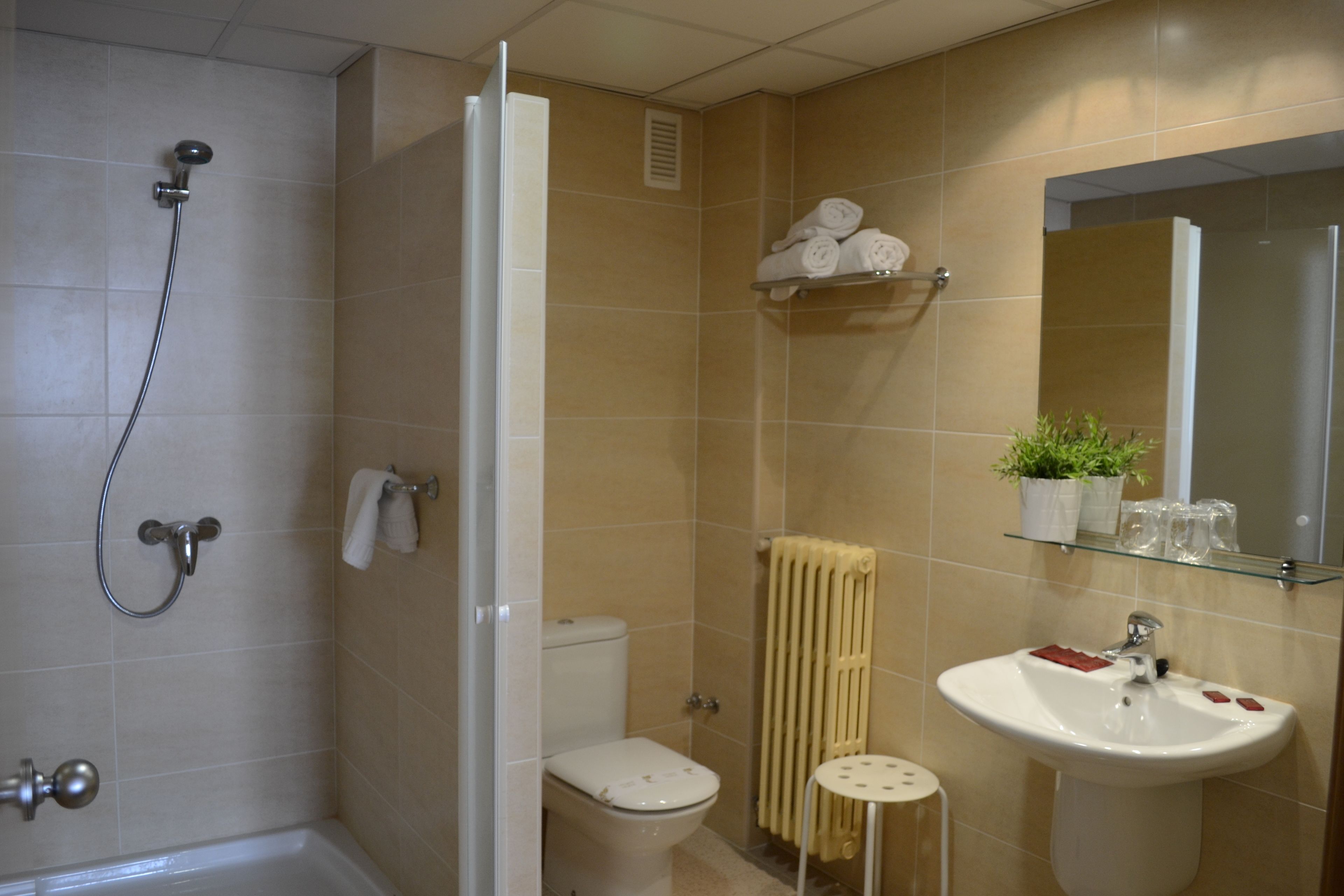 Shower, towels