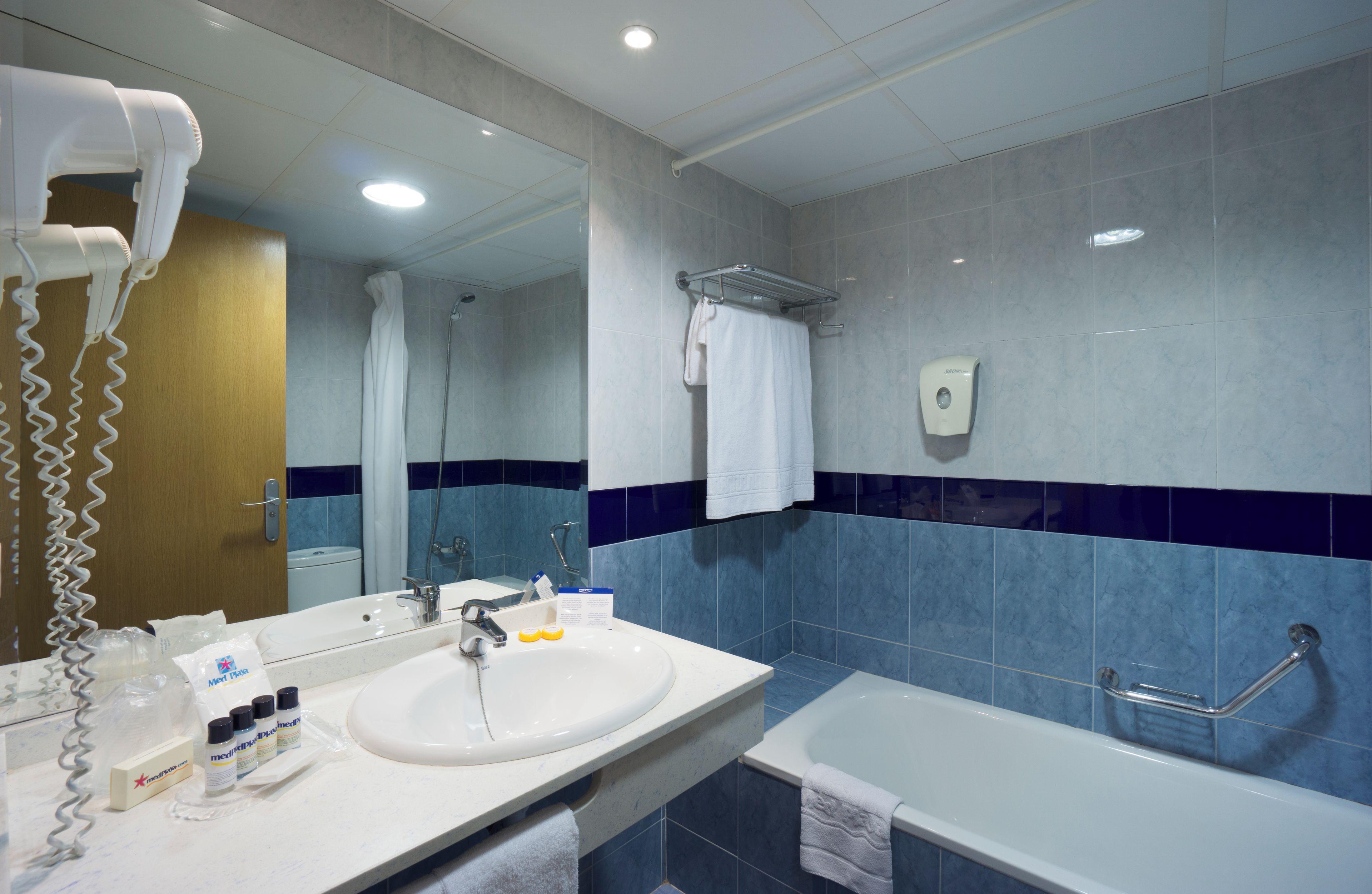 Badkamer | Een haardroger, een bidet