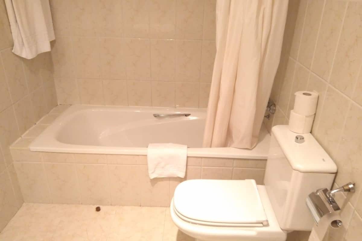 triple room, 3 single beds | bathroom | combined shower/bathtub, free toiletries, hair dryer, bidet