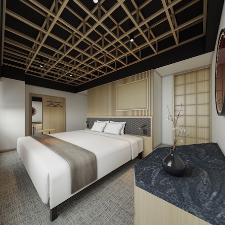 Desk, free WiFi, bed sheets. Fujinomiya Fujikyu Hotel