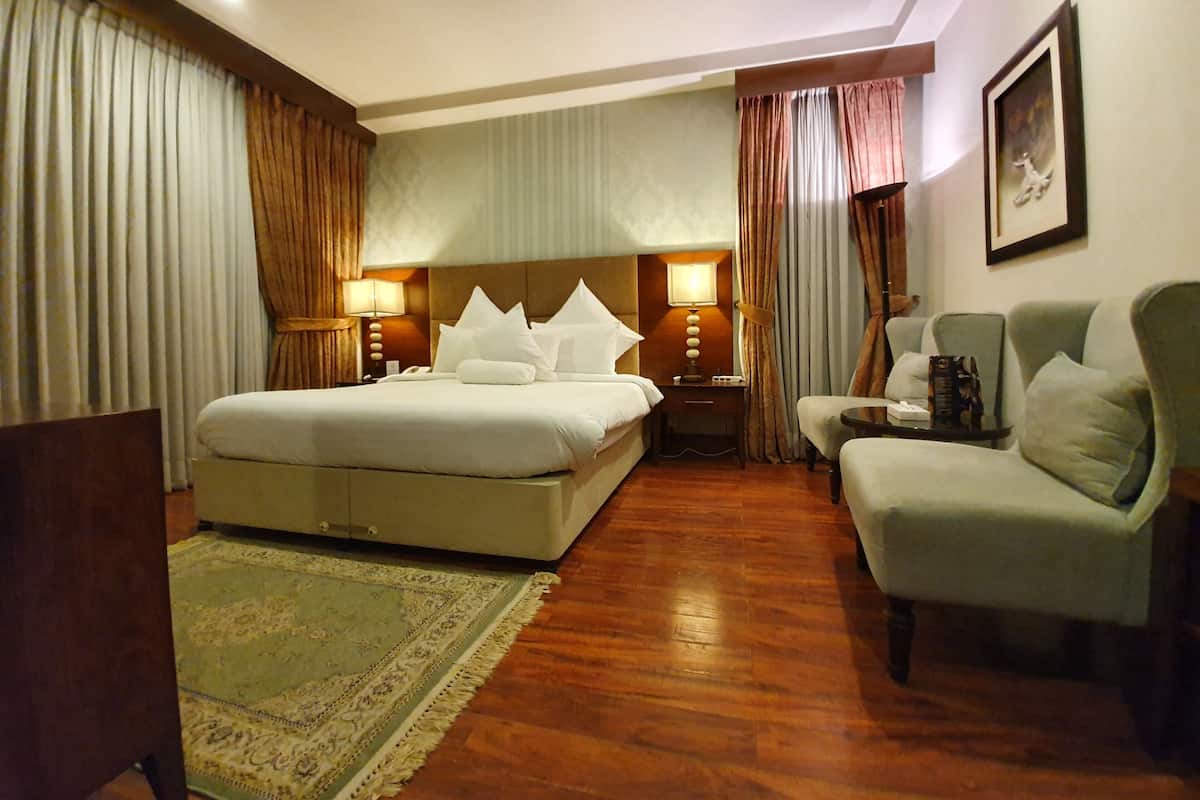 1 chambre, literie de qualité supérieure, surmatelas, minibar