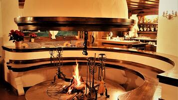 Dinner served, local cuisine