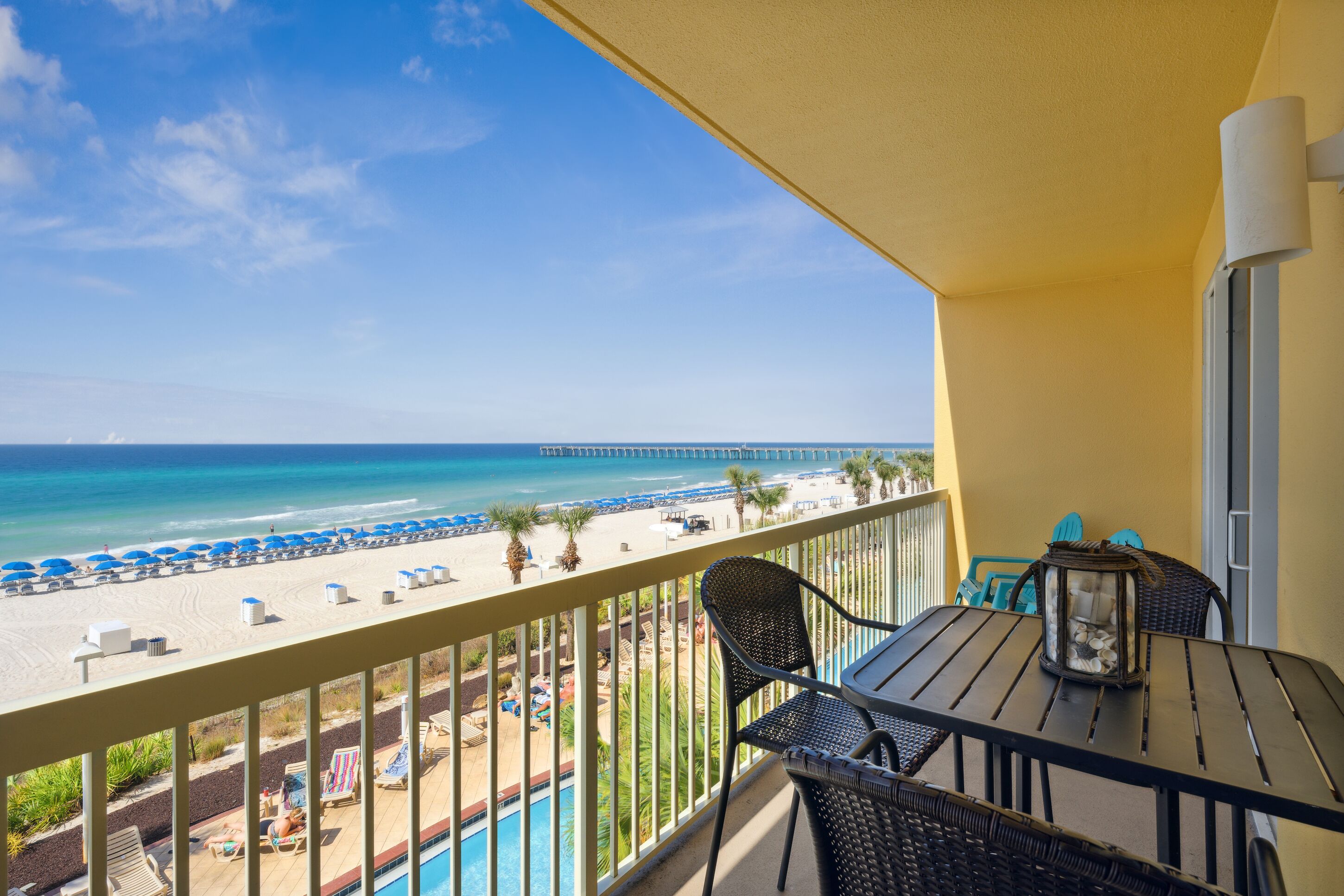 Appart'hôtel, 3 chambres, vue mer (302E) | Balcon