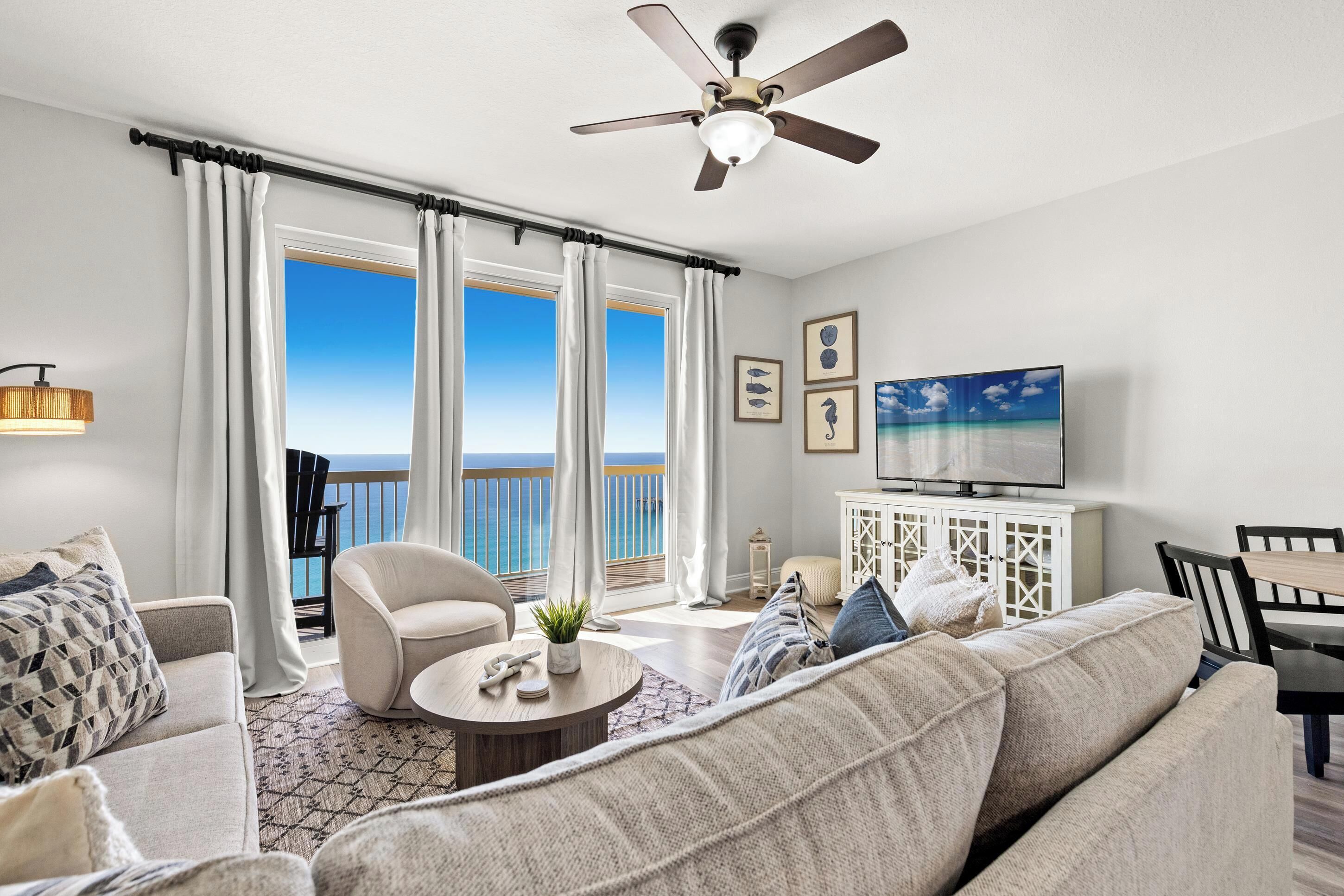 Condo, 1 Bedroom, Sea View (1703W) | Living area