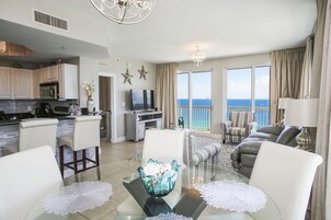 Condo, 3 Bedrooms, Sea View (1709W) | Living room | 55-inch flat-screen TV with cable channels, TV, Netflix