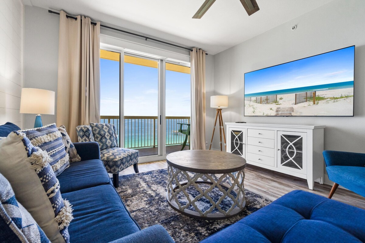 Apartamento, 3 habitaciones, vistas al mar, frente a la playa (1808W) | Zona de estar | Una televisión de pantalla plana, Netflix, Hulu, servicios de streaming