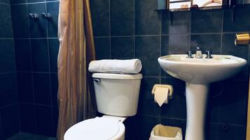 Douche, serviettes fournies