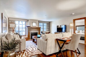 Apartment, Multiple Beds, Mountain View (Three-Bedroom Apartment) | Living room | Flat-screen TV - Ascent by East West Hospitality (Avon)