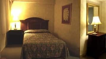 Blackout drapes, iron/ironing board, free WiFi, bed sheets