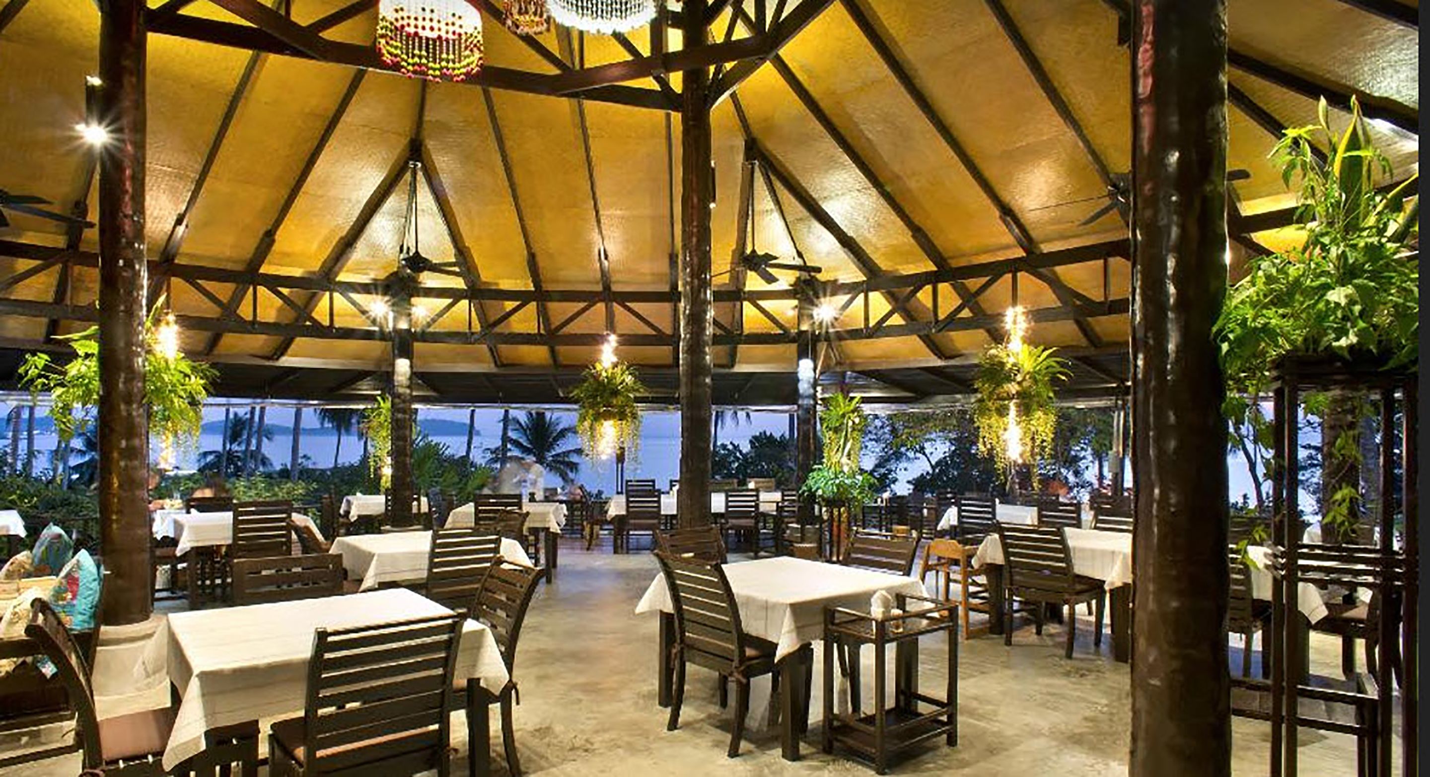 breakfast, lunch, dinner served; thai cuisine, sea views