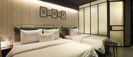 Kamar Twin | Seprai premium, meja kerja, kedap suara, dan Wi-Fi gratis