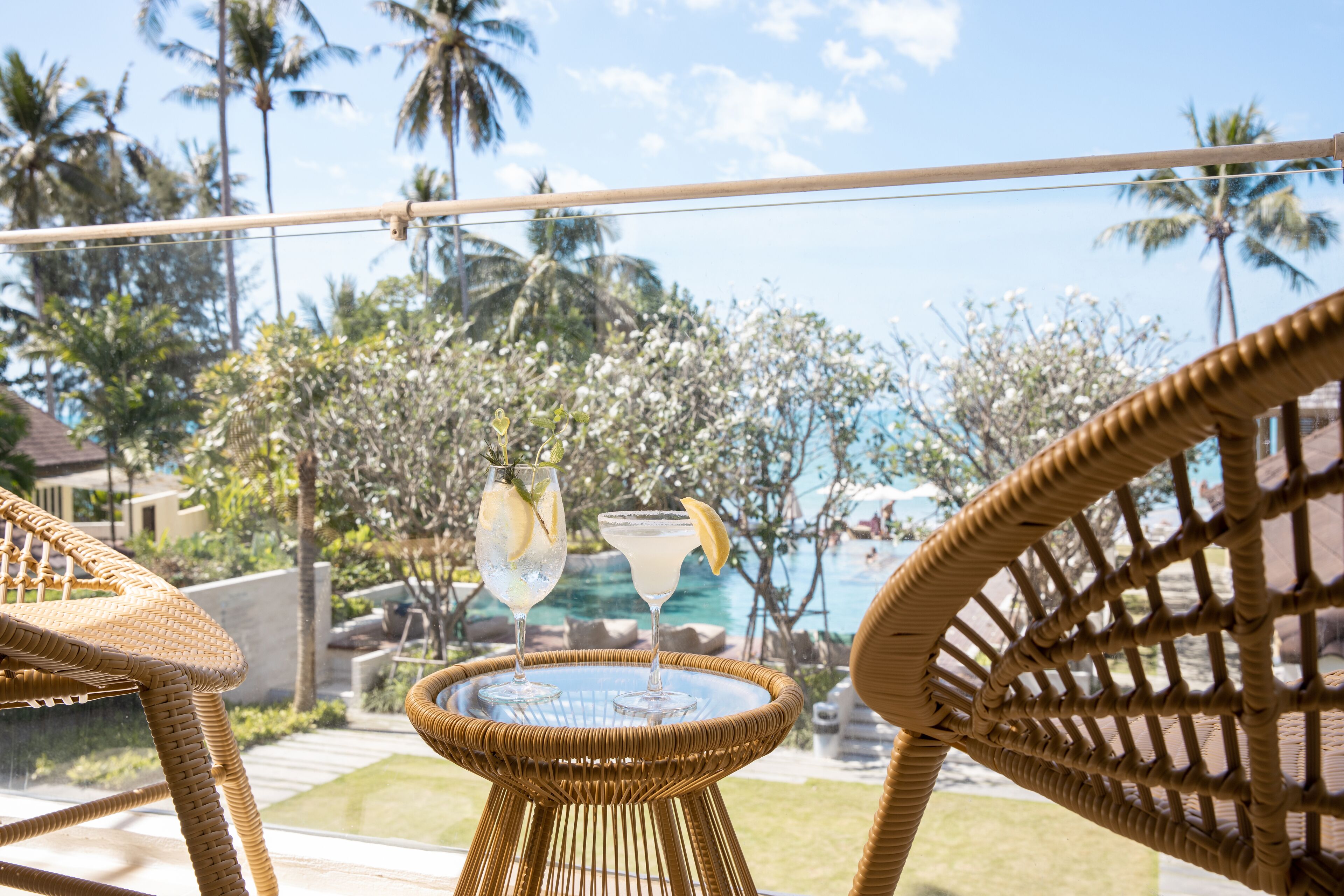 tropical thai with sea view | terrace/patio