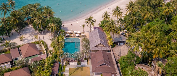 Utsikt mot havet/stranden