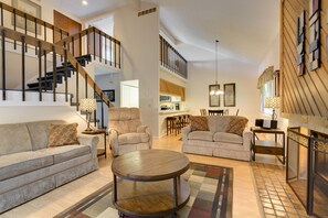 Townhome, 3 Bedrooms (Heather Highlands) | Living room | TV