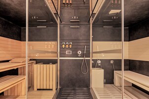 双人护理室、桑拿、湿蒸房、身体护理、热石按摩、深层组织按摩