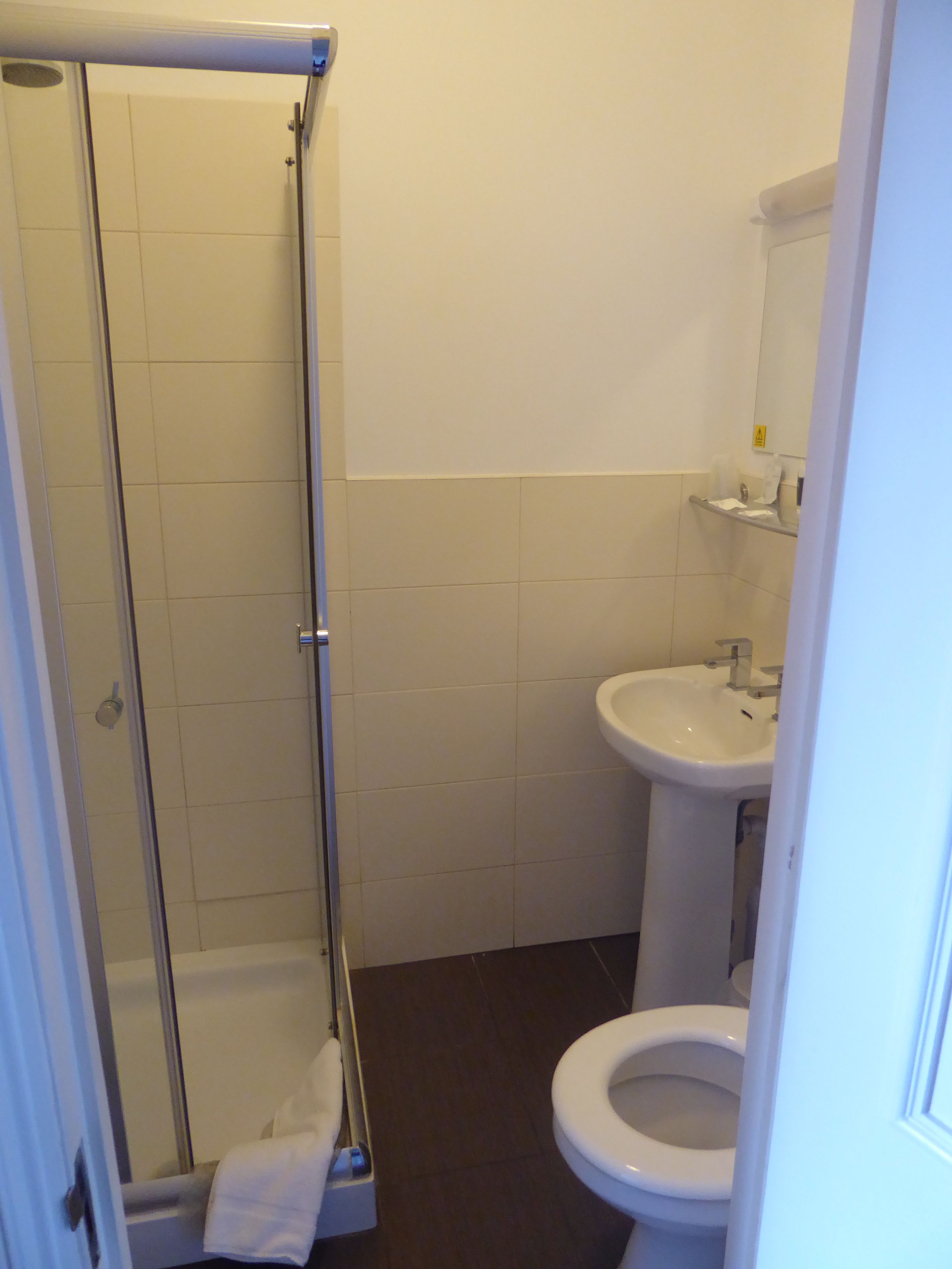 free toiletries, hair dryer, towels