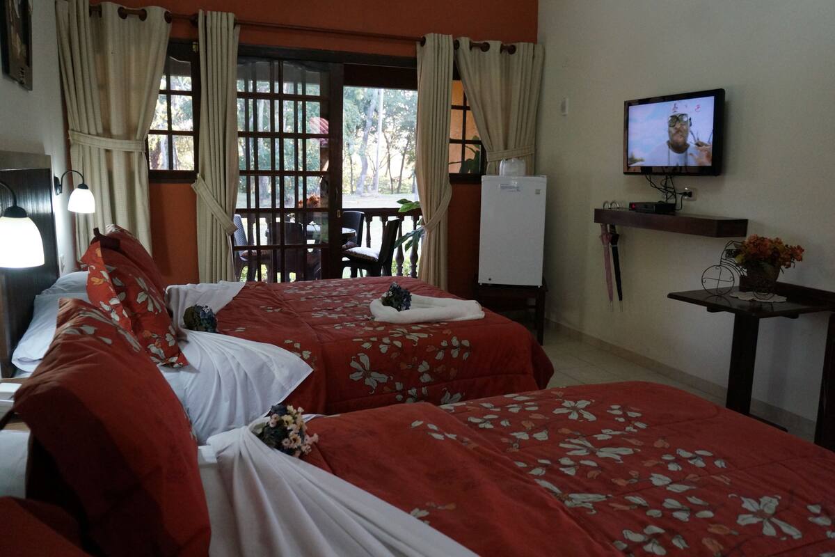 In-room safe, desk, cribs (free), WiFi (free)