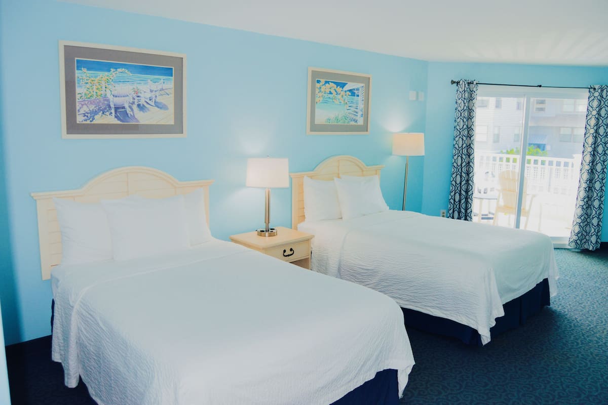 Standard Double Room, 2 Double Beds, Balcony | Hypo-allergenic bedding, in-room safe, free WiFi, bed sheets