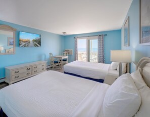 Panoramic Room, 2 Double Beds, Balcony, Oceanfront | Hypo-allergenic bedding, in-room safe, free WiFi, bed sheets