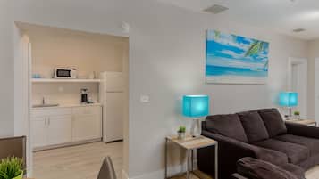 Executive Suite, Kitchenette, Oceanfront (Accessible) | Living area | LCD TV