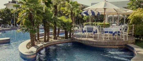 Piscine couverte, piscine extérieure