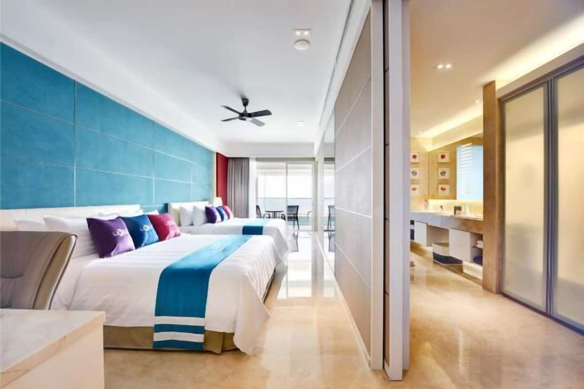 Ropa de cama de alta calidad, edredón y minibar