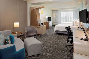 Suite, 2 Queen Beds (Hearing Accessible) | Premium bedding, down comforters, desk, laptop workspace