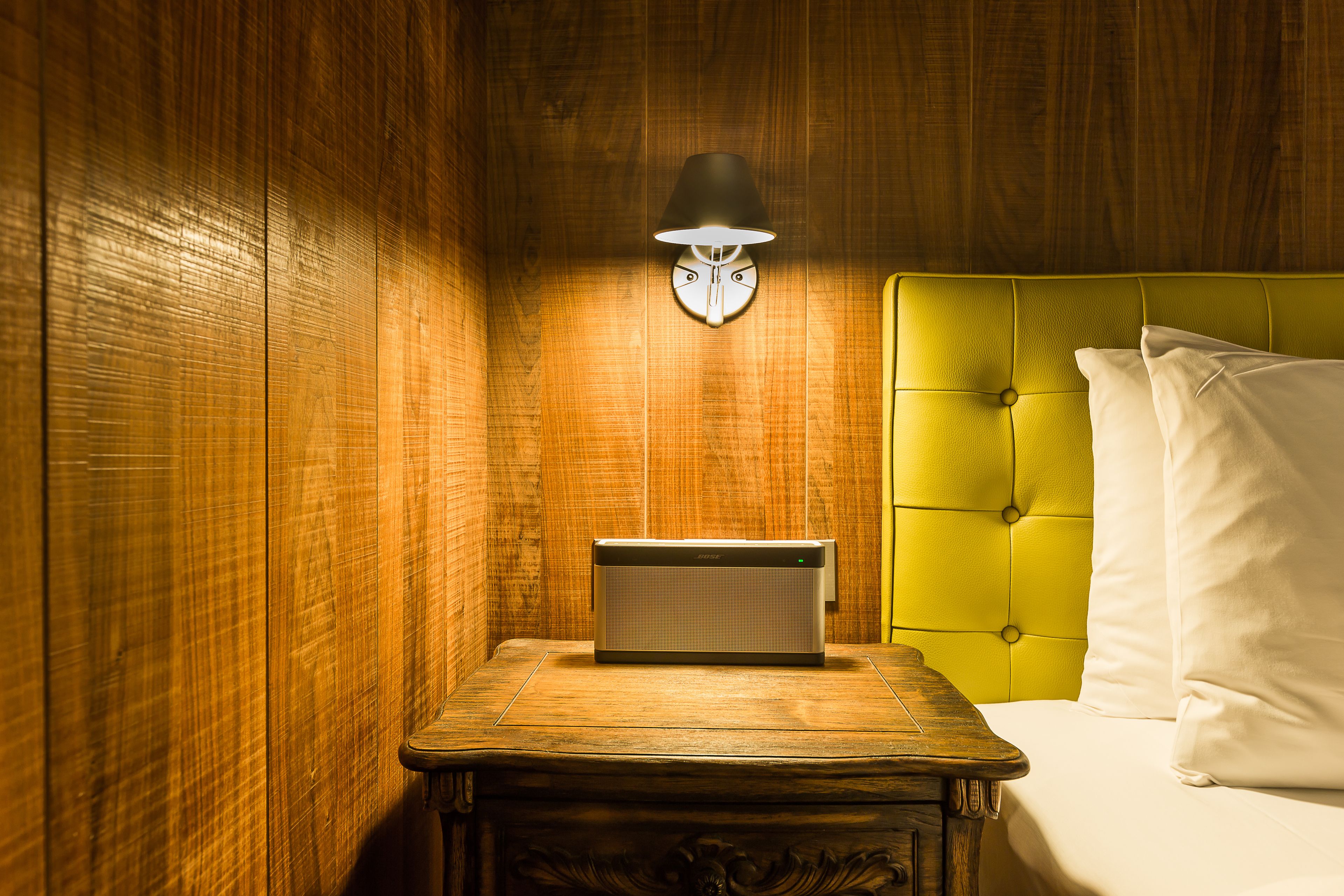 premium bedding, free minibar, in-room safe, desk