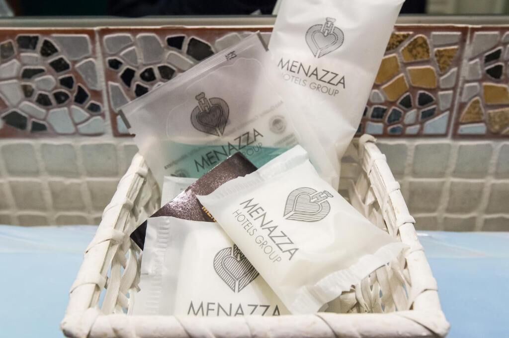 shower, free toiletries, towels